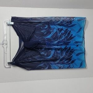 Jantzen South Point Women's Blue Floral Swim Cover